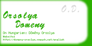 orsolya domeny business card